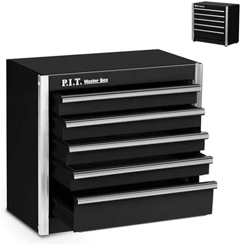 steel box black|P.I.T. Mini Black Tool Box, Portable 5.